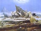 Caspar David Friedrich, La mer de glace, 1825, huile sur toile, (...)